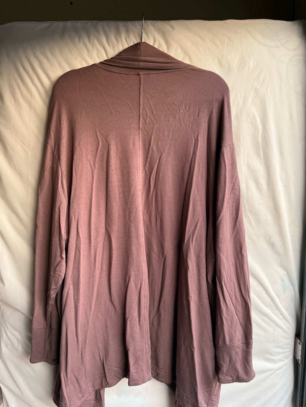 Athleta Womens Plum Pranayama Restore Wrap Athleisure Open Cardigan Size 2X - Picture 3 of 5